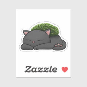 Chuka Wakame Seaweed Sushi Cat