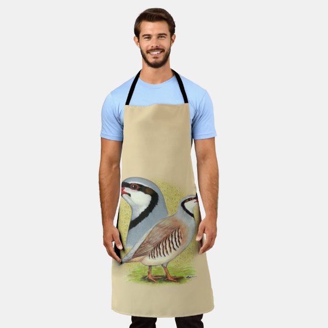 Chukar Partridge Combo Apron (Worn)