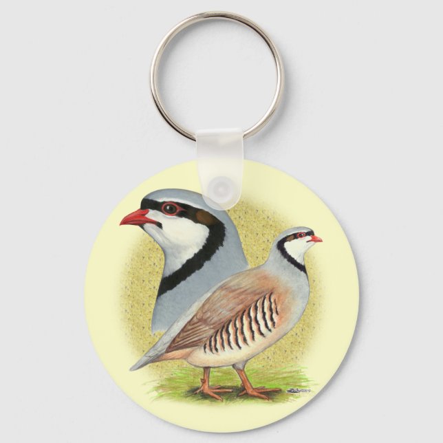 Chukar Partridge Combo Keychain (Front)