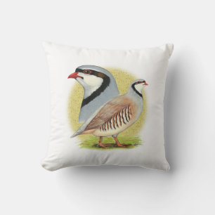Chukar Partridge Combo Throw Pillow