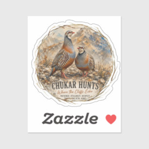 Chukar Partridge Pair Art 