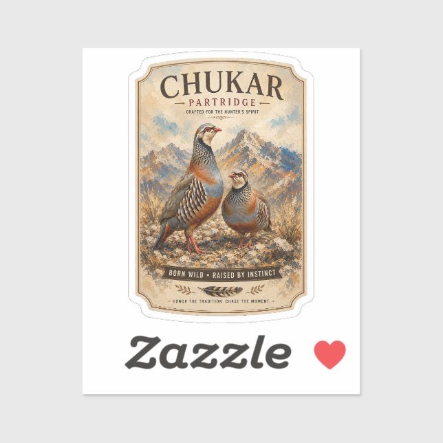 Chukar Partridge Pair Art  (Sheet)