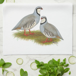 Chukar Partridge Pair Kitchen Towel