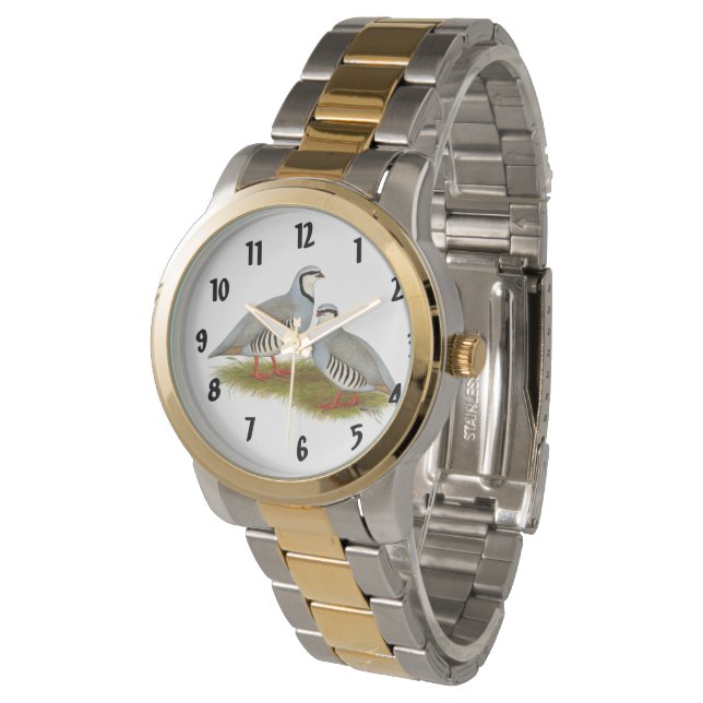 Chukar Partridge Pair Watch (Angled)