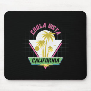 Chula Vista California Retro Vaporwave Beach Mouse Pad
