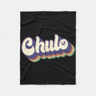 Chulo Latino Men Boys Cinco De Mayo Retro Spanish Fleece Blanket
