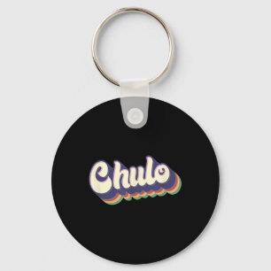 Chulo Latino Men Boys Cinco De Mayo Retro Spanish Keychain