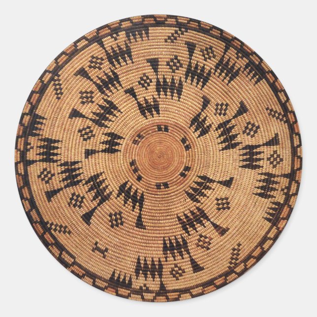 Chumash Native American Art Round Sticker (Front)