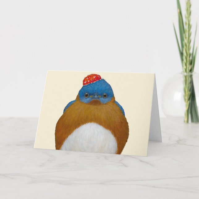 Chumlee the bluebird card (Front)