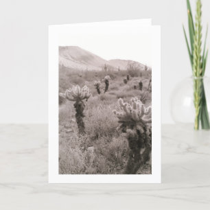 Chumping Cholla Cactus Desert Carte de voeux photo