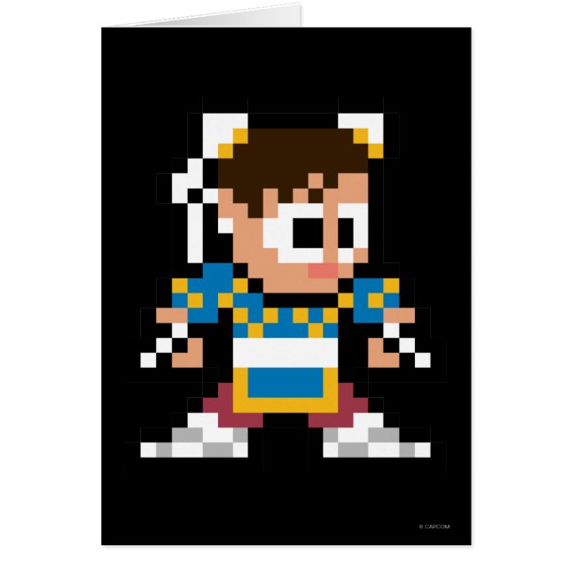 Chun-Li à 8 bits (Devant)