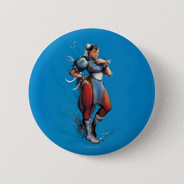 Chun-Li Hand on Hip 2 Inch Round Button (Front)