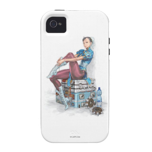 Chun-Li Tying Shoe Case-Mate iPhone Case (Back)