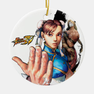 Chun-Li Vs. Vega Ceramic Ornament