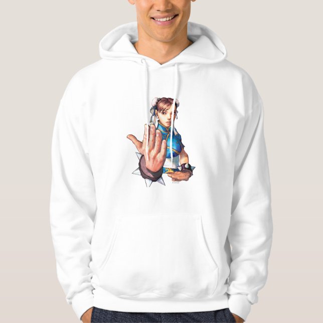 Chun-Li With Hand Up Hoodie (Front)