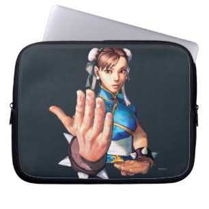 Chun-Li With Hand Up Laptop Sleeve
