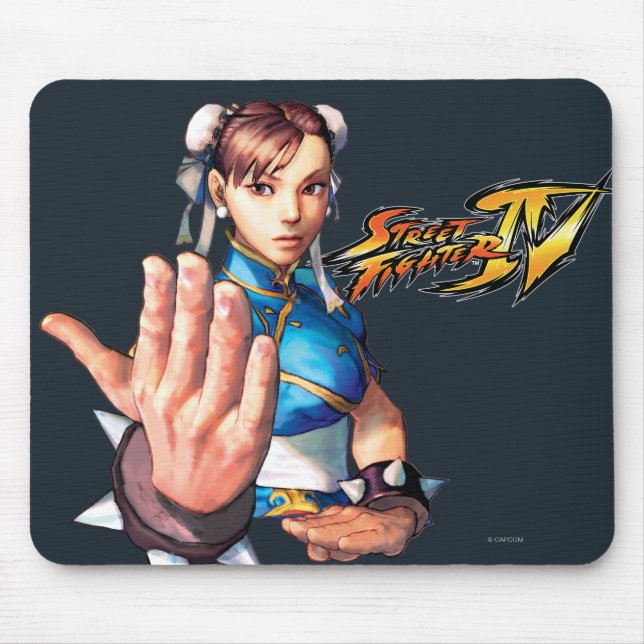 Chun-Li With Hand Up Mouse Pad (Front)