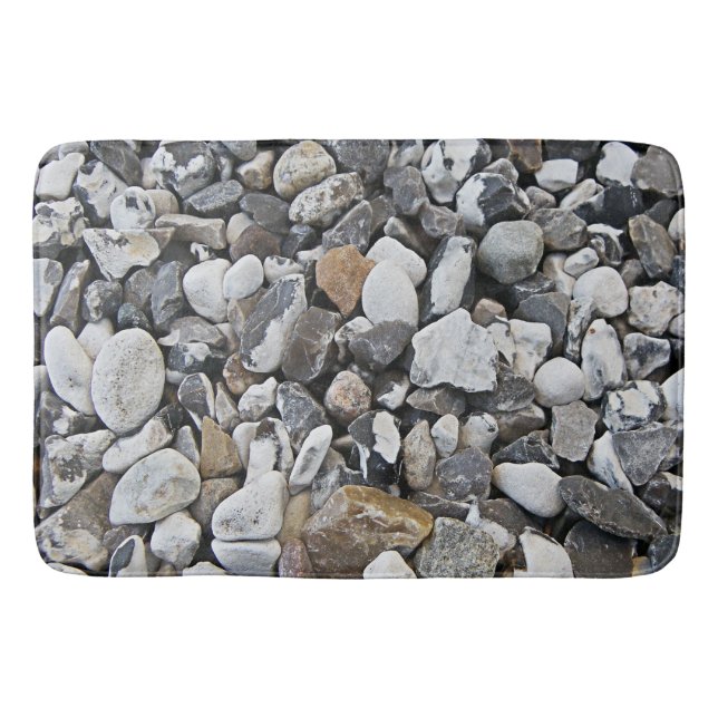 Chunks of Gravel & Stone Bath Mat (Front)