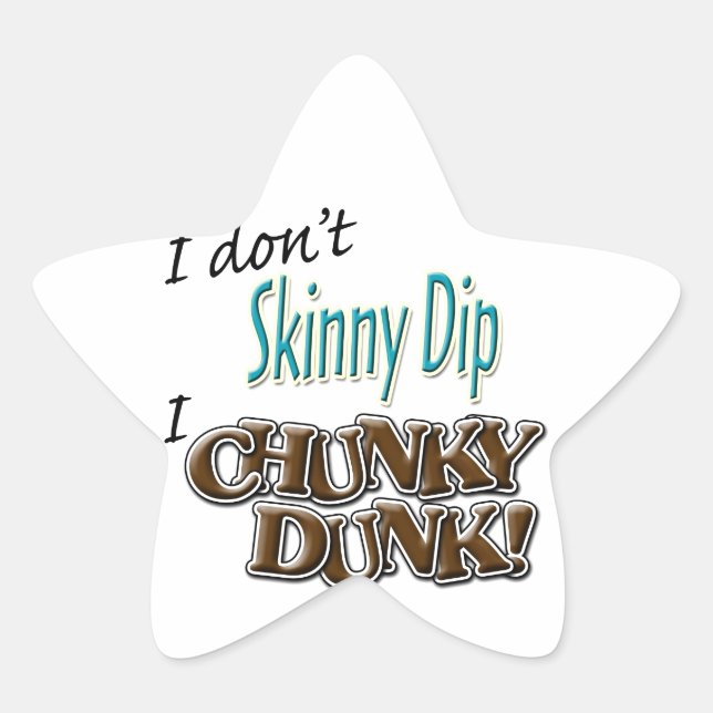 Chunky Dunk Star Sticker (Front)