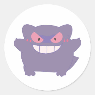 Chunky Gengar Classic Round Sticker