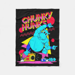 Chunky Hunks Gym Weightlifting Bodybuilding Muscle Fleece Blanket