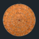 Chunky Natural Cork Wood Grain Look Dartboard<br><div class="desc">A warm honey colour of a chunky natural cork bark wood grain texture in hardwood flooring with a warm amber colour accent.</div>