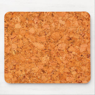 Chunky Natural Cork Wood Grain Look Mouse Pad