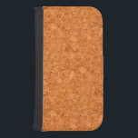 Chunky Natural Cork Wood Grain Look Samsung S4 Wallet Case<br><div class="desc">A warm honey colour of a chunky natural cork bark wood grain texture in hardwood flooring with a warm amber colour accent.</div>