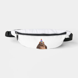 Chunky Sloth birthday party hat gift funny meme pr Fanny Pack