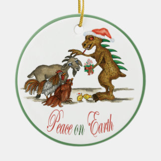 Chupacabra and Goat Ornament