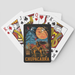 Chupacabra Cryptid Creature Customizable Text Playing Cards
