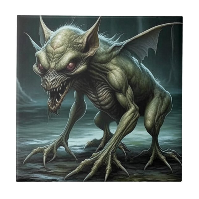 Chupacabra - Cryptid Monsters or Animals Tile (Front)