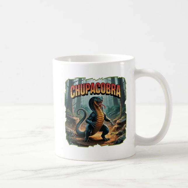 Chupacobra Illustration – Chupacabra Cobra Scary Coffee Mug (Right)