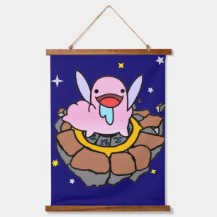 Chupi-Abathur Wood Topped Wall Hanging Tapestry