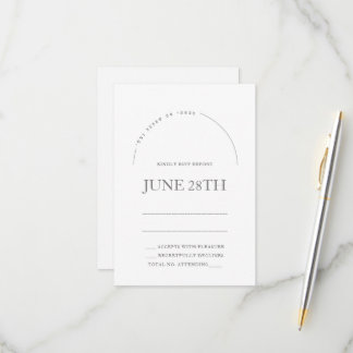 Chuppah en Arch Carte Rsvp Juive & Enveloppe