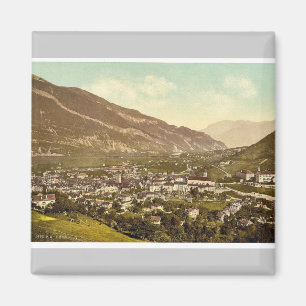 Chur, Grisons, Switzerland vintage Photochrom Magnet