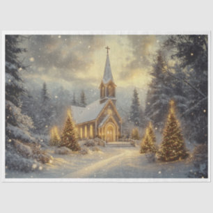 Church all Aglow Tissue Paper