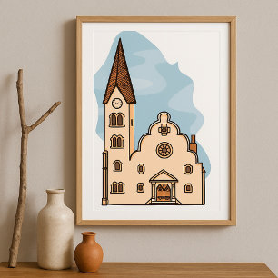 Church Architecture Poster
