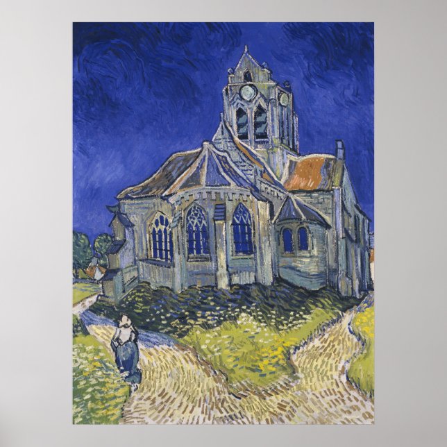 Church at Auvers Poster (Front)