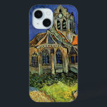 Church at Auvers-sur-Oise by Vincent van Gogh iPhone 15 Case<br><div class="desc">Church at Auvers by Vincent van Gogh is a vintage fine art post impressionism architectural painting. An exterior view of a church with stained glass windows and a figure walking towards the Chapel along a cobblestone path. About the artist: Vincent Willem van Gogh (1853 -1890) was one of the most...</div>