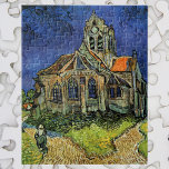 Church at Auvers-sur-Oise by Vincent van Gogh Jigsaw Puzzle<br><div class="desc">Church at Auvers by Vincent van Gogh is a vintage fine art post impressionism architectural painting. An exterior view of a church with stained glass windows and a figure walking towards the Chapel along a cobblestone path. About the artist: Vincent Willem van Gogh (1853 -1890) was one of the most...</div>