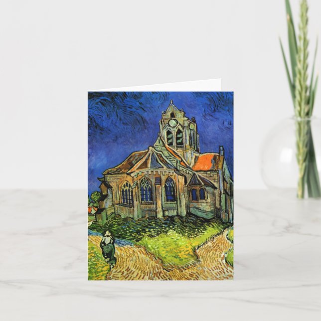 Church at Auvers Van Gogh Fine Art Card (Front)