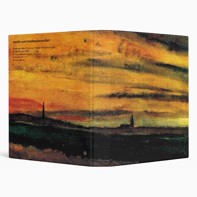 Church at Twilight Van Gogh Fine Art Binder (Background)
