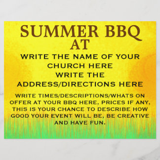 CHURCH BBQ FLYER