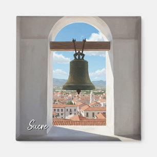 Church Bell in Sucre Bolivia Travel Magnet