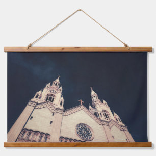 Church Bell Towers Architecture Hanging Tapestry