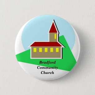 Church, BradfordCommunityChurch 2 Inch Round Button