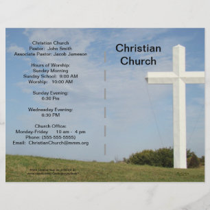 Church Bulletin Customizable Flyer