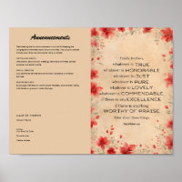 Church Bulletin for Download and Print