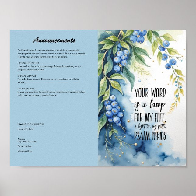 Church Bulletin Poster (Front)